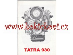 MOTOR TATRA 930 REKLAMNÍ PROSPEKT 12 STRAN A4 TEXT ANGLICKY