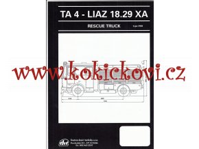 TA 4 - LIAZ 18.29 XA - prospekt A4 - 1 list - 1997 - THT Polička