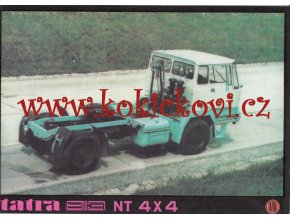 Tatra 813 NT 4 x 4 - tahač návěsů - reklamní prospekt - texty česky