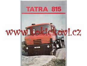 Tatra 815 S3 26 208 6x6.2 - prospekt - 6 STRAN A4 - 1988