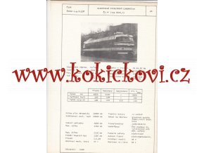 ELEKTRICKÁ RYCHLÍKOVÁ LOKOMOTIVA 62 E0.1 - ČSSR ŠKODA PLZEŇ - TYPOVÝ LIST