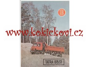 Tatra 815 S1 V sklápěčkový třínápravový automobil - reklamní prospekt A4