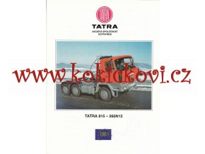 Tatra 815 - 260N12 - prospekt - Tatra - 1 list