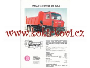 Tatra 815 - 2 SV2 28 210 6x6.2 - prospekt - Tatra - 1 list