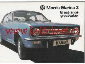 Morris Marina 2 - 1977 - prospekt - A4 - 20 stran - anglicky