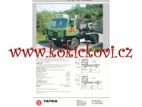 TATRA 815-2 PR 40 / PR 41- 4*4 - ČESKY - REKLAMNÍ LIST - 1 STRANA