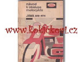 JAWA 350 Jawa 634 originál návod k obsluze - 1973 - A5 - 96 stran