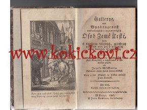 Gallerye, aneb, Wyobrazenost neyslowůtněgssjch a neyznamenitěgssjch Osob Země České - DÍL 3 - PRAHA 1806