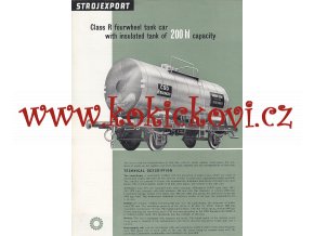 4NÁPRAVOVÝ CISTERNOVÝ VŮZ O OBSAHU 200 hl - REKLAMNÍ PROSPEKT A4 z roku 1956 - 2 STRANY