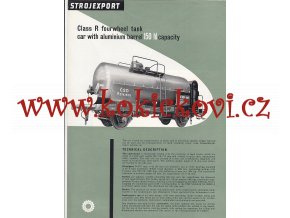 4NÁPRAVOVÝ CISTERNOVÝ VŮZ O OBSAHU 150 hl - REKLAMNÍ PROSPEKT A4 z roku 1956 - 2 STRANY