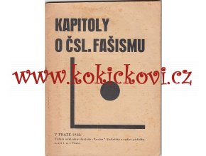 KAPITOLY O ČSL. FAŠISMU - NOVINA 1932
