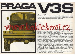 Praga V3S - prospekt - ČESKY - A4 - 4 STRANY