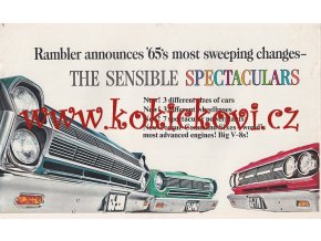 RAMBLER 1965 - PRODUKCE 1965 - REKLAMNÍ PROSPEKT 8 STRAN -  USA