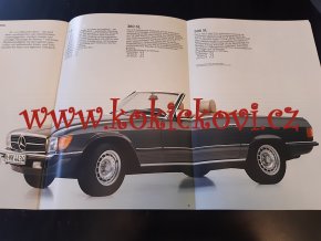 Mercedes - Benz - Personenwagen - PRODUKCE 1984 - REKLAMNÍ PROSPEKT 46 STRAN  - NAPŘ. 190 D, 200, 250, 280 SL