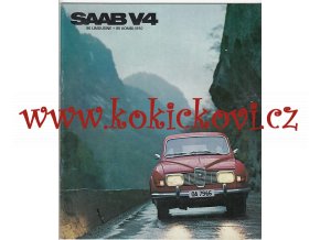 SAAB V4 - 96 limousine + 95 kombi, 1970 - reklamní prospekt - německy IA STAV