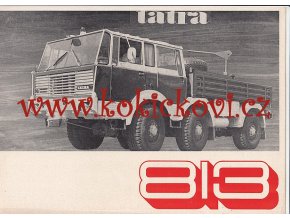 TATRA 813 - TAHAČ - REKLAMNÍ PROSPEKT A4 - 4 STRANY - ČESKY - VÝBORNÝ STAV