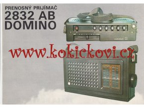 Prenosný prijímač TESLA BRATISLAVA 2832 AB Domino - reklamní leták A5