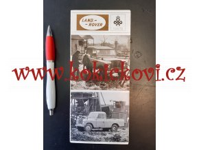 LAND ROVER 1966 - REKLAMNÍ PROSPEKT - SKLÁDAČKA - 8 STRAN (10*22CM)