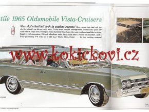 OLDSMOBILE 1965 - STATION WAGONS REKLAMNÍ PROSPEKT 8 STRAN CCA A4