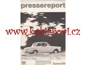 FORD TAUNUS 12 M  - PRESSEREPORT - A4, 12 STRAN - 1964 - NĚMECKY