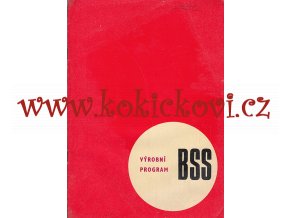 VÝROBNÍ PROGRAM BSS - A4 - 20 STRAN - 1972