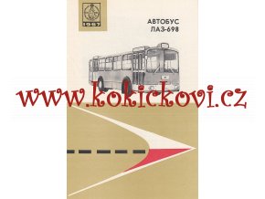 LAZ 698 - REKLAMNÍ PROSPEKT SOVĚTSKÝ AUTOBUS - 6 stran A5 ROK 1967