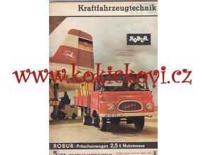 KFT KRAFTFAHRZEUGTECHNIK 5 - 1965 ROBUR - WARSZAWA 203 - FIAT 850 - OMNIBUS - MAN