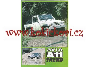 Avia A 11 Trend - licence Auverland - prospekt A4 - 4 STRANY - POREVOLUČNÍ OFF-ROAD Z LETŇAN