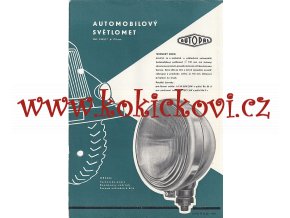 PROSPEKT AUTOMOBILOVÝ SVĚTLOMET PRŮMĚR 170MM - AUTOPAL A5 - 2 STRANY - DROBNĚ POMAČKÁNO