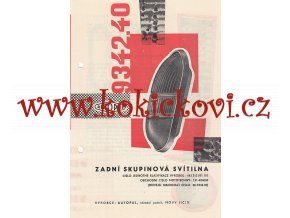 PROSPEKT ZADNÍ SKUPINOVÁ SVÍTILNA pro auto / bus - AUTOPAL A5 - 4 STRANY