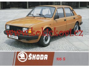 Škoda 105 S - prospekt - Motokov - reklamní prospekt A4 - 198?