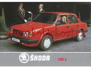 Škoda 130 L - prospekt - Motokov - reklamní prospekt A4 - 198?