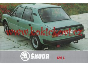 Škoda 120 L - prospekt - Motokov - reklamní prospekt A4 - 198?