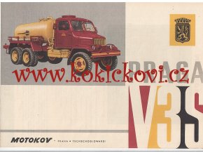 Praga V3S - prospekt - 1961 - Motokov - fekální vůz - německy A4