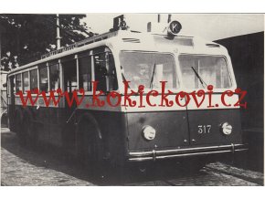 TROLEJBUS PRAGA TOT - R.V. 1936 - REKLAMNÍ FOTOGRAFIE ROZMĚRY A STÁŘÍ VIZ POPISEK