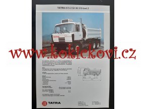 Tatra 815 -2 S3 28 210 6*6.2- prospekt- A4 - 1 list - NJ (2 strany)