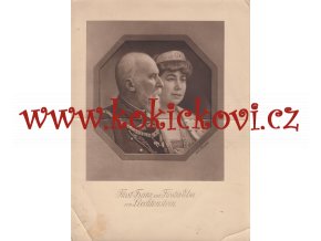 Fürst Franz und Fürstin Elsa von Liechtenstein - originální fotografie - rozměr 17*23 cm  - atelier KOSEL WIEN