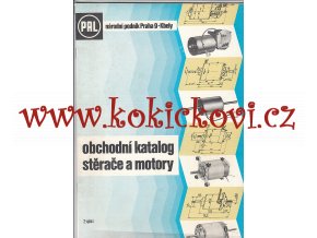 PAL OBCHODNÍ KATALOG STĚRAČE A MOTORY - PRAHA 9 KBELY - A4 - 20 STRAN -