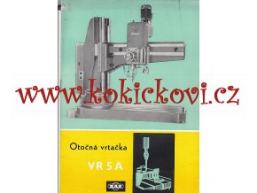 OTOČNÁ VRTAČKA VR 5A MAS - A4 - reklamní prospekt A4 - 8 STRAN - 1975