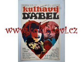 FILMOVÝ PLAKÁT A3 - Kulhavý ďábel (Hudební komedie o lásce a manželství) Antonín Dimitrov - 1968