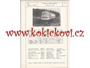 ELEKTRICKÁ TRAŤOVÁ LOKOMOTIVA S 699.0  - ČSSR ŠKODA PLZEŇ - TYPOVÝ LIST