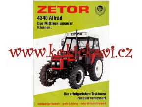 Traktor Zetor 4340 - prospekt - Semex