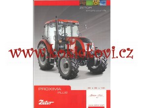 Traktor Zetor PROXIMA PLUS - prospekt