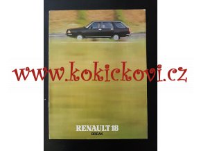 RENAULT 18 - REKLAMNÍ PROSPEKT - A4 -  16 STRAN - FRANCOUZSKY - VÝBORNÝ STAV
