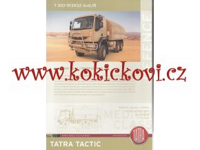 TATRA TACTIC T 810-1R3R32 6*6.1R - REKLAMNÍ PROSPEKT - ANGLICKY - 1 LIST A4 - 2 STRANY