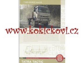 TATRA TACTIC T 810-1R3R22 4*4.1R - REKLAMNÍ PROSPEKT - ANGLICKY - 1 LIST A4 - 2 STRANY