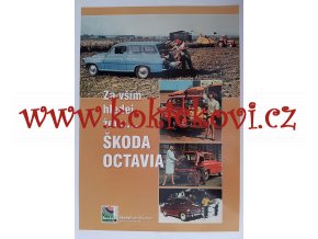 ŠKODA OCTAVIA REPRINT REKLAMNÍ PLAKÁT A3 30X40CM