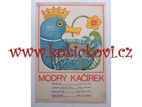 MODRÝ KAČÍREK - FILMOVÝ PLAKÁT A3 - Leoš Konáš - 1970