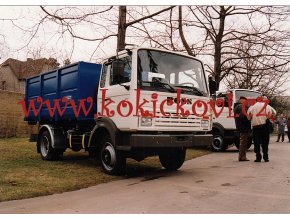 Roudnické strojírny a slévárny a.s. ROSS - podniková reklamní fotografie - 18*12 cm - typ vozidla viz fotografie - cca 1993 - KONTEJNEROVÝ VŮZ
