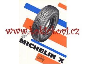 PNEUMATIKY MICHELIN - RADIÁLNÍ KOSTRA PLÁŠTĚ - REKLAMNÍ PROSPEKT / PLAKÁTEK - ČESKY - ROZMĚRY 24*18 CM